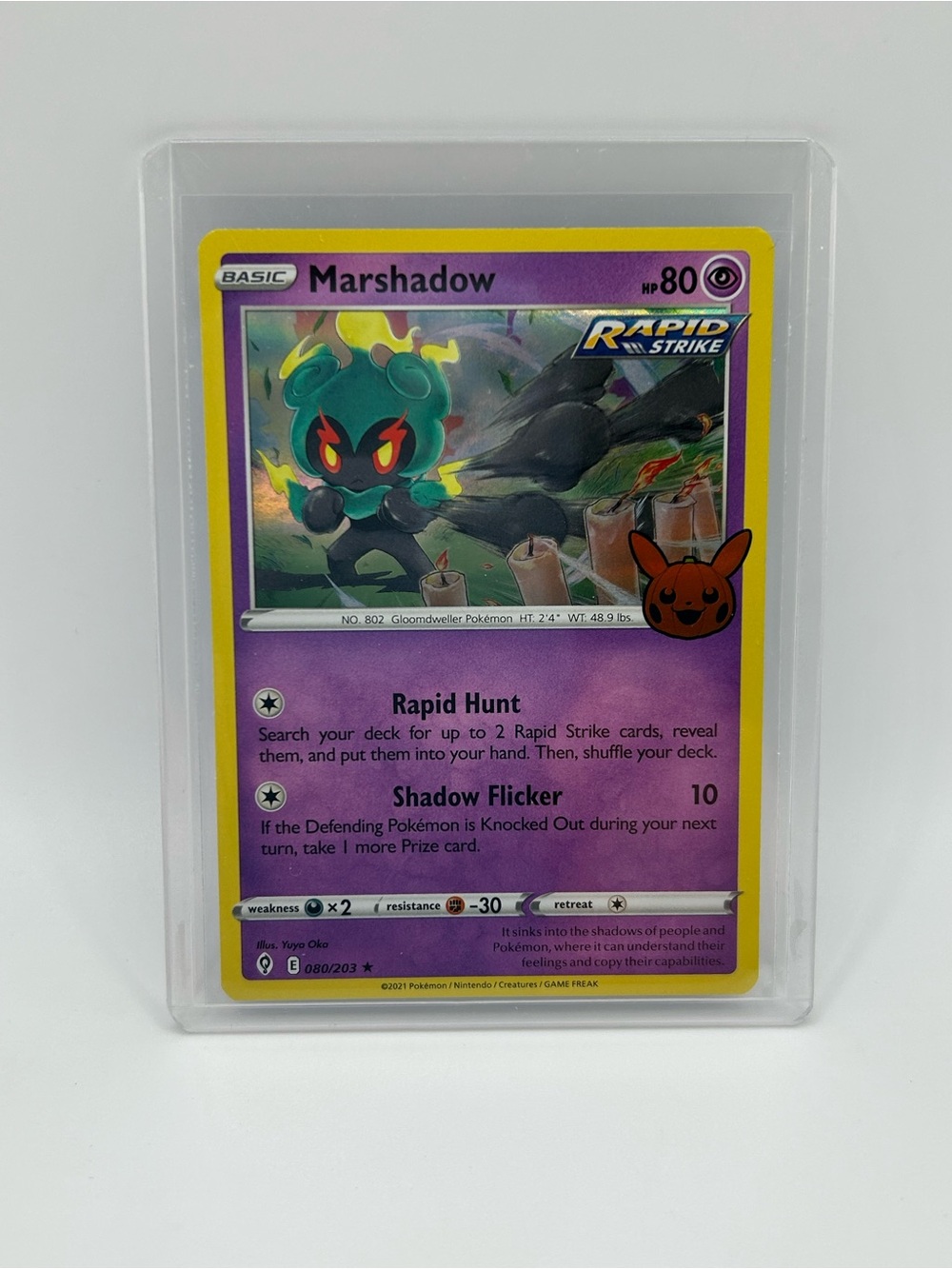 Marshadow Pokémon Card - Trick or Trade 🎃080/203